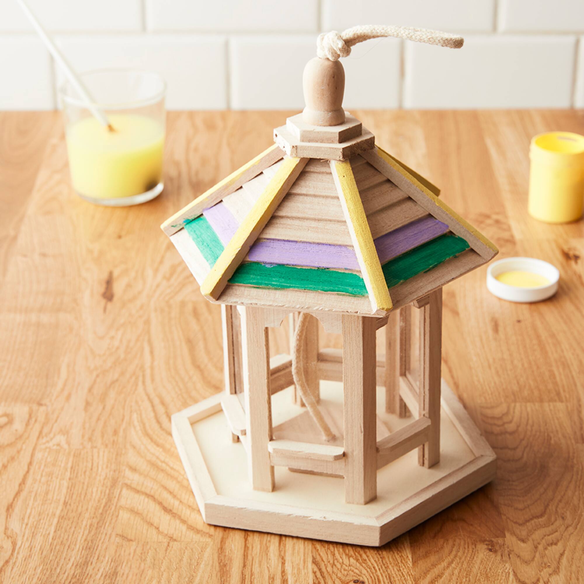10" Wood Gazebo Bird Feeder by Make Market®